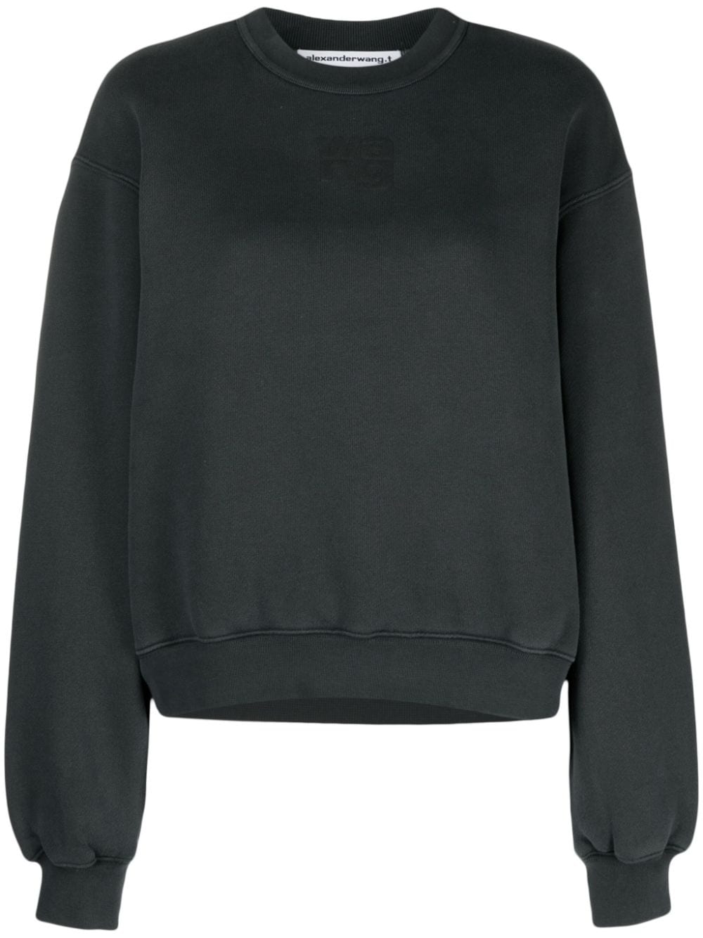 logo-embossed sweatshirt