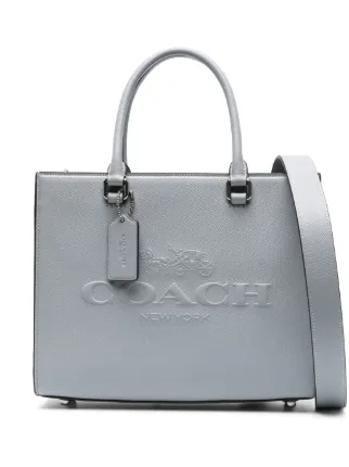 Coach signature best sale canvas tote bag