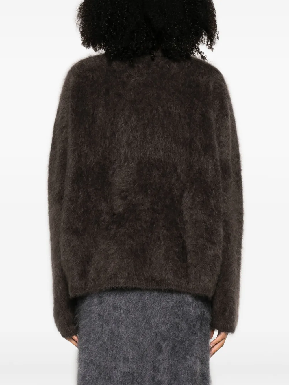 Lisa Yang The Margareta Brushed Cashmere Jumper In Brown