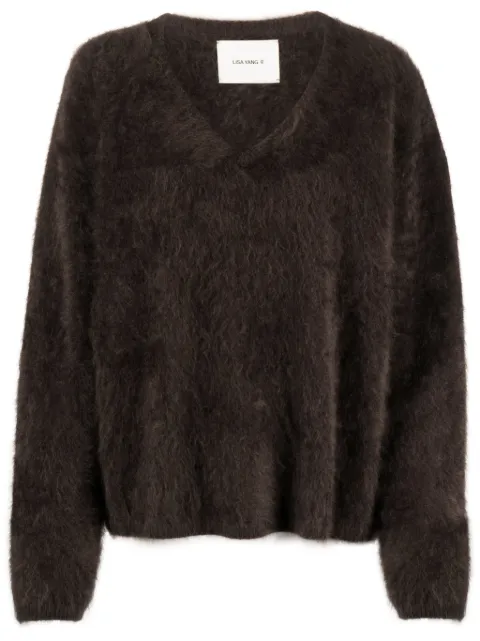 Lisa Yang The Margareta brushed cashmere jumper