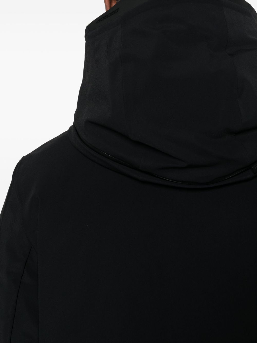 Shop Roberto Ricci Designs Classic-hood Padded Coat In Black