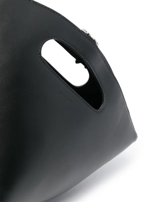BY FAR Rubik Leather Tote Bag | Black | FARFETCH