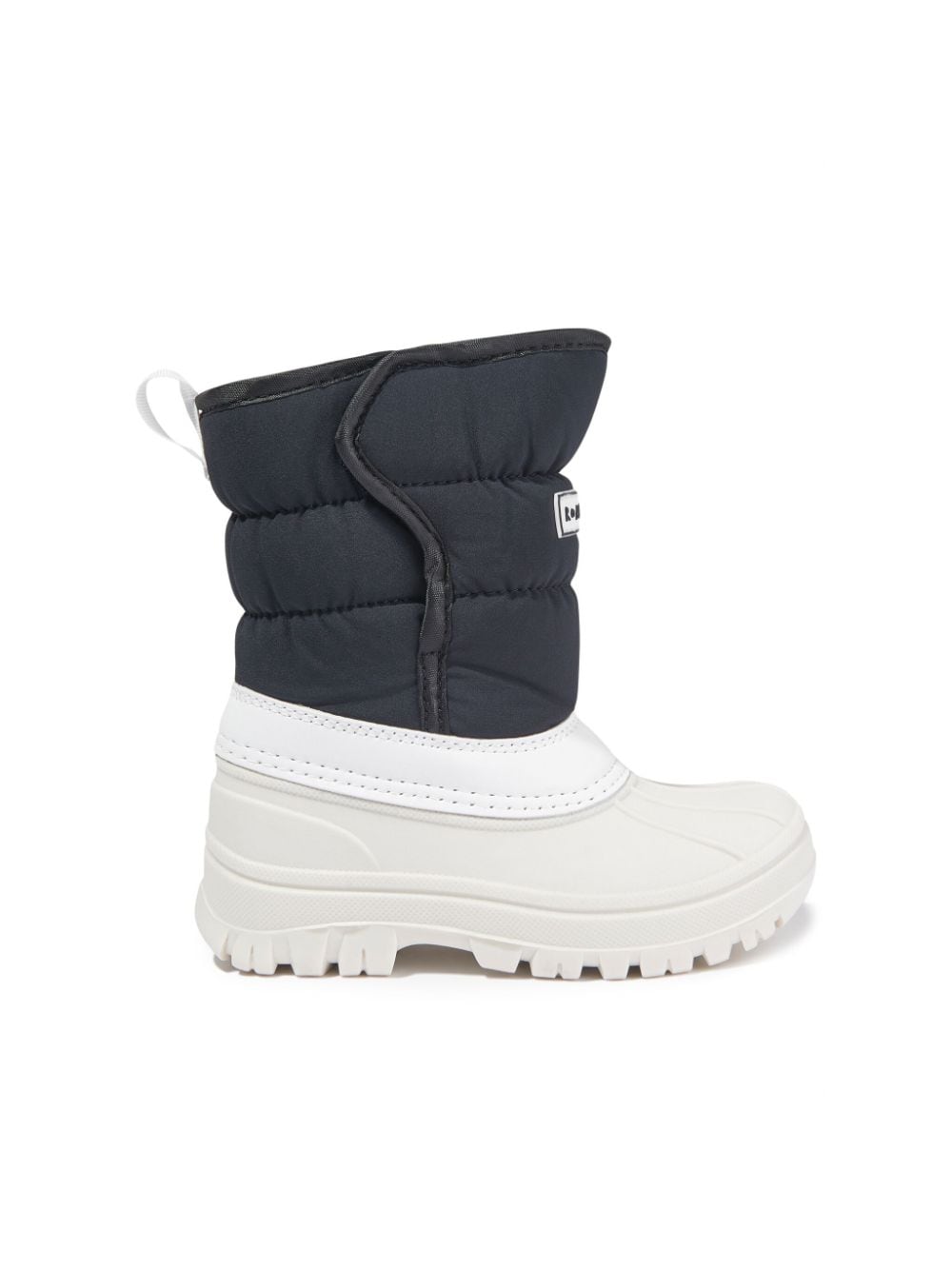 Roarsome Kids' Logo-appliqué Quilted Snow Boots In Black