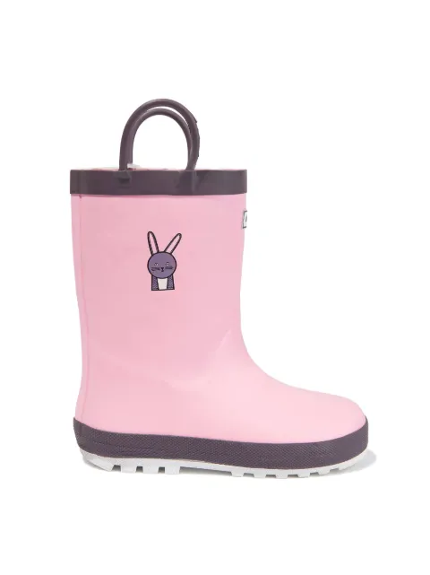 Roarsome Hop logo-appliqué Welly rain boots
