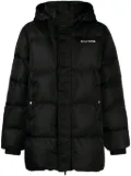 Daily Paper logo-print hooded puffer jacket - Black