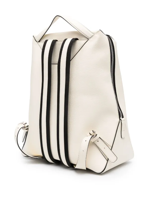 White leather rucksack best sale