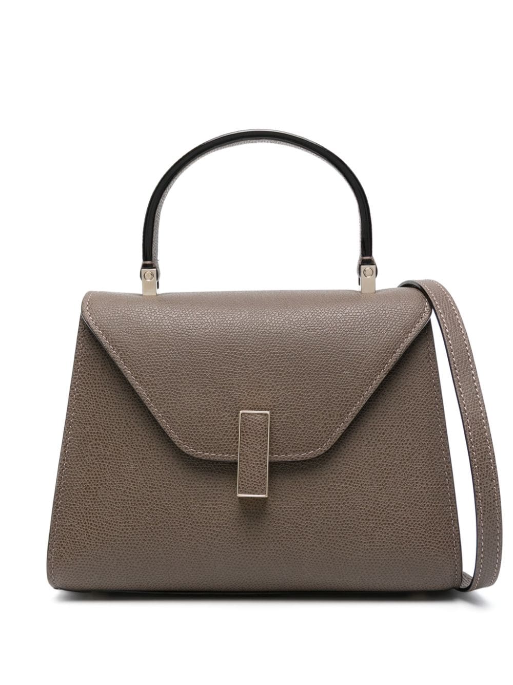 Valextra Iside Leather Mini Bag In Brown