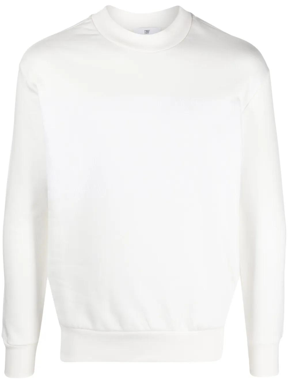 Pmd Mika Crew-neck Cotton Jumper In Weiss