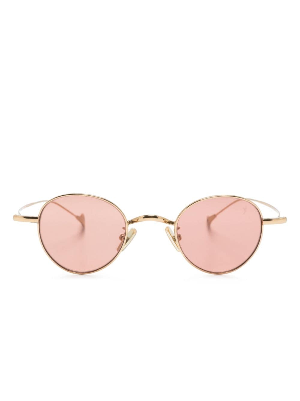 Eyepetizer Clint Round-frame Sunglasses In Gold