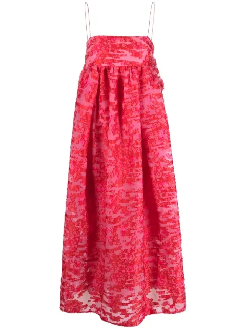 Cecilie Bahnsen Vilma fil-coupé midi dress