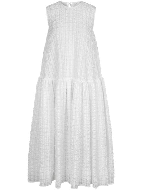 Cecilie Bahnsen Anna Karin seersucker midi dress