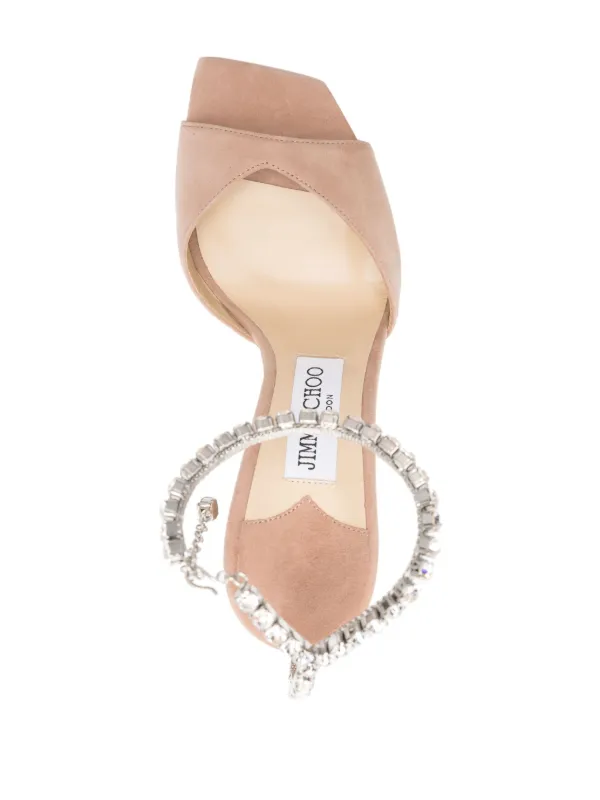 Jimmy Choo suede offers wrap sandals