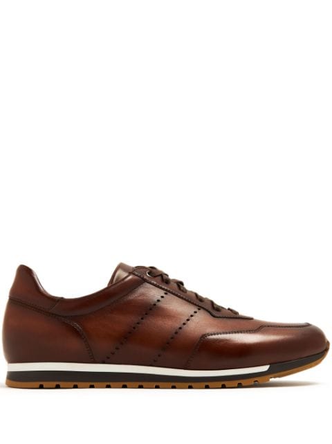 Magnanni lace-up leather sneakers