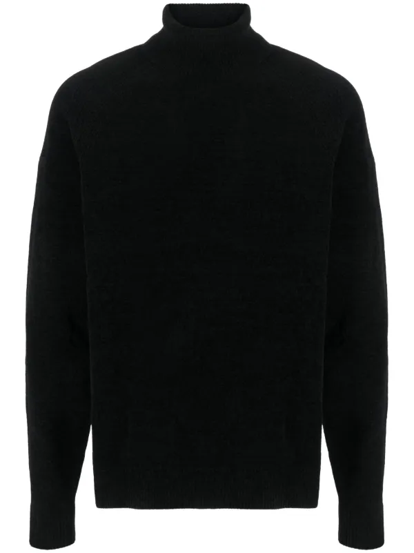 Velvet roll neck sale