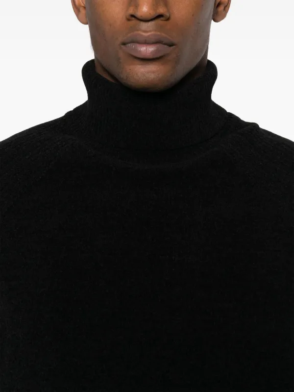 RRD roll neck velvet finish Jumper Farfetch