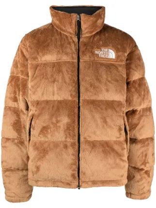 The North Face Versa Velour Nuptse Quilted Fleece Jacket Brown FARFETCH AZ