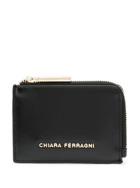 Chiara Ferragni logo-plaque zipped wallet