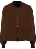 4SDESIGNS reversible cropped bomber jacket - Brown