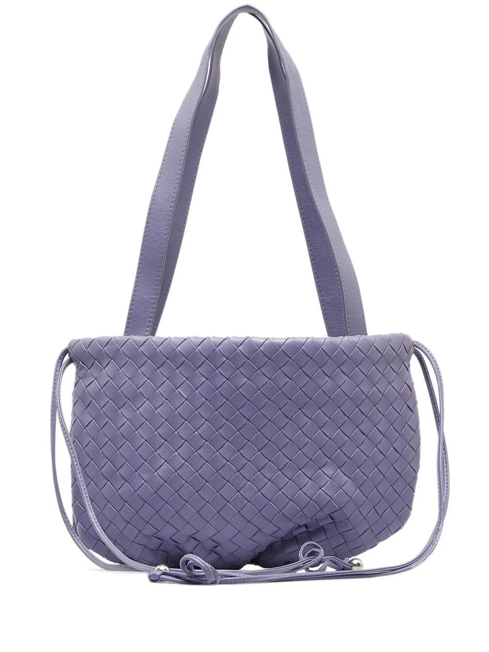 Pre-owned Bottega Veneta Bulb Intrecciato Shoulder Bag In Purple