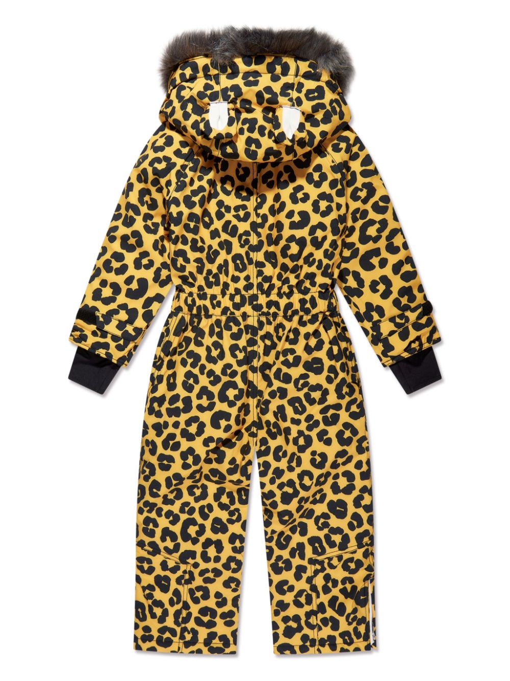 Shop Roarsome The Leopard Animal-print Snowsuit In Yellow