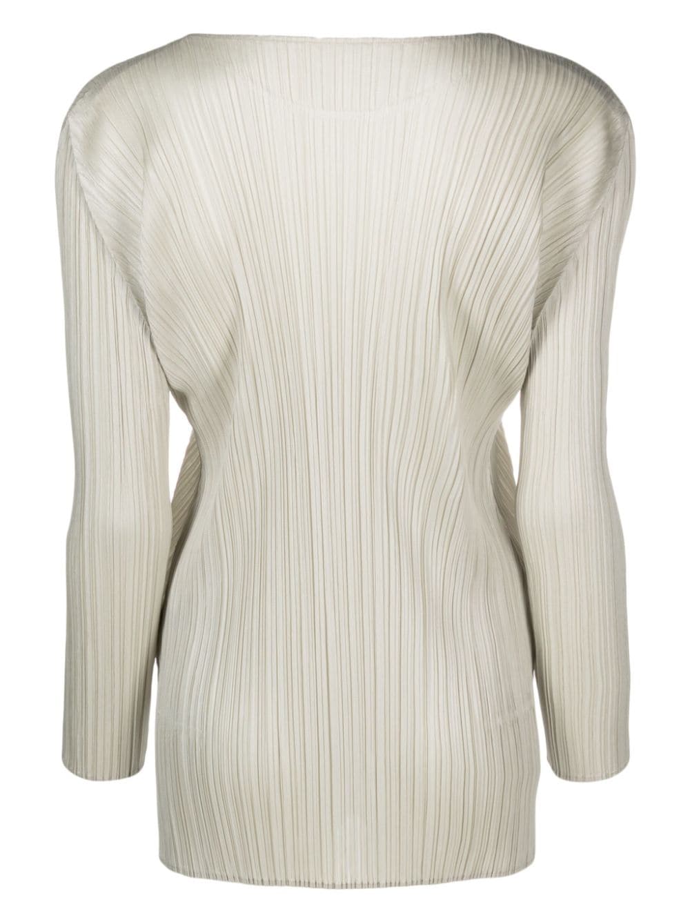Shop Issey Miyake Monthly Colors September Pleated T-shirt In Neutrals