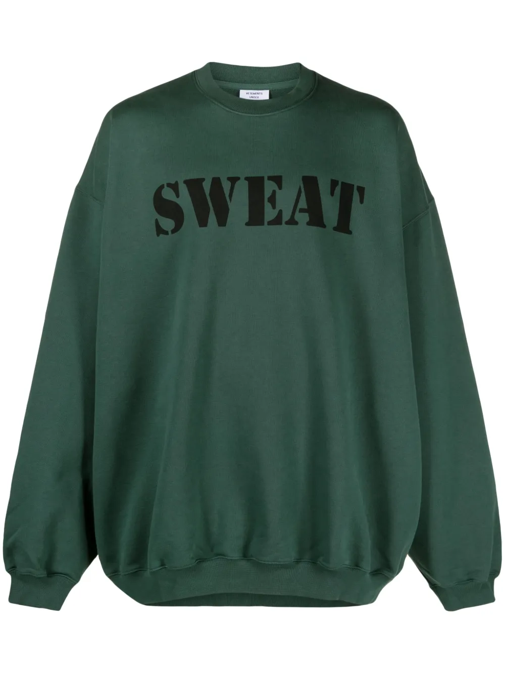 VETE TS Sweater van katoenmix Groen