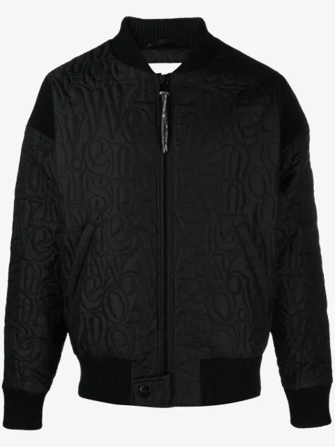 Vivienne Westwood logo-stitch quilted bomber jacket