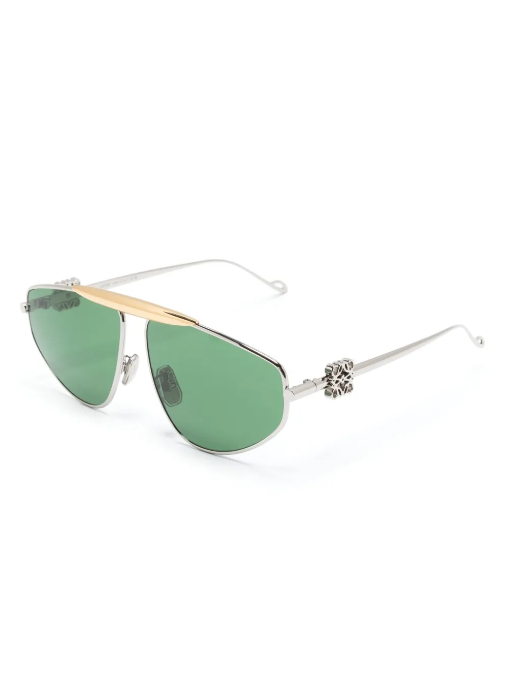 LOEWE Spoiler zonnebril met piloten montuur - Zilver