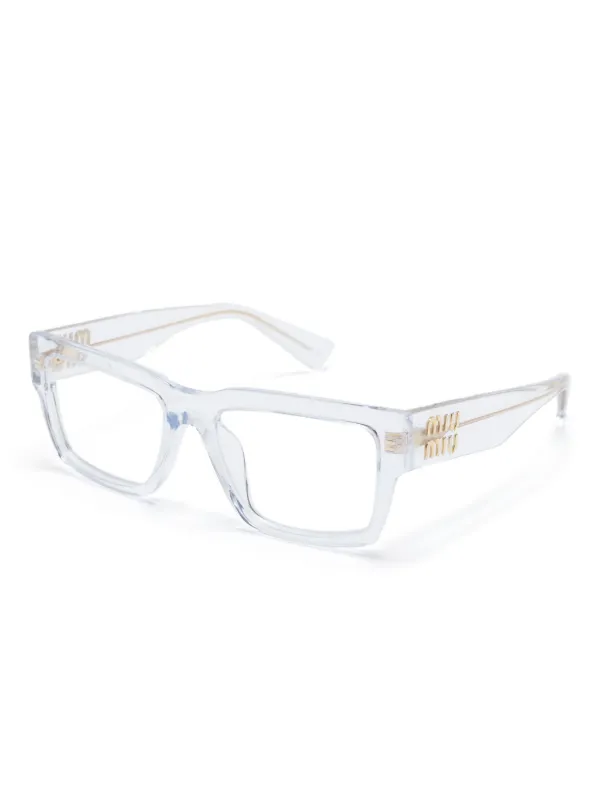 Miu miu clear glasses outlet