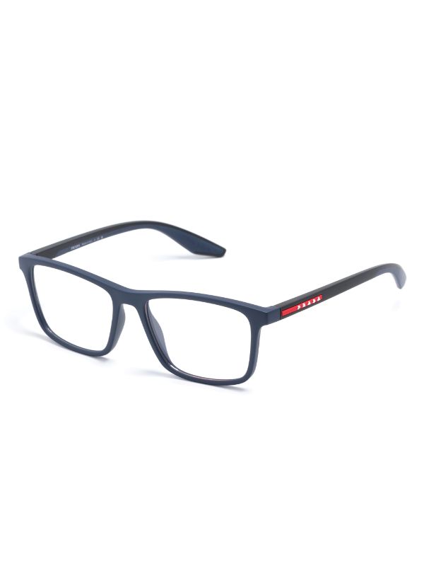 Prada Eyewear Linea Rossa rectangle frame Glasses Farfetch