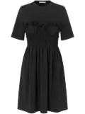 Cecilie Bahnsen Valencia smocked jersey dress - Black