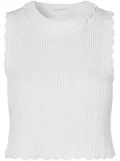 Cecilie Bahnsen Vimona ribbed-knit top - White