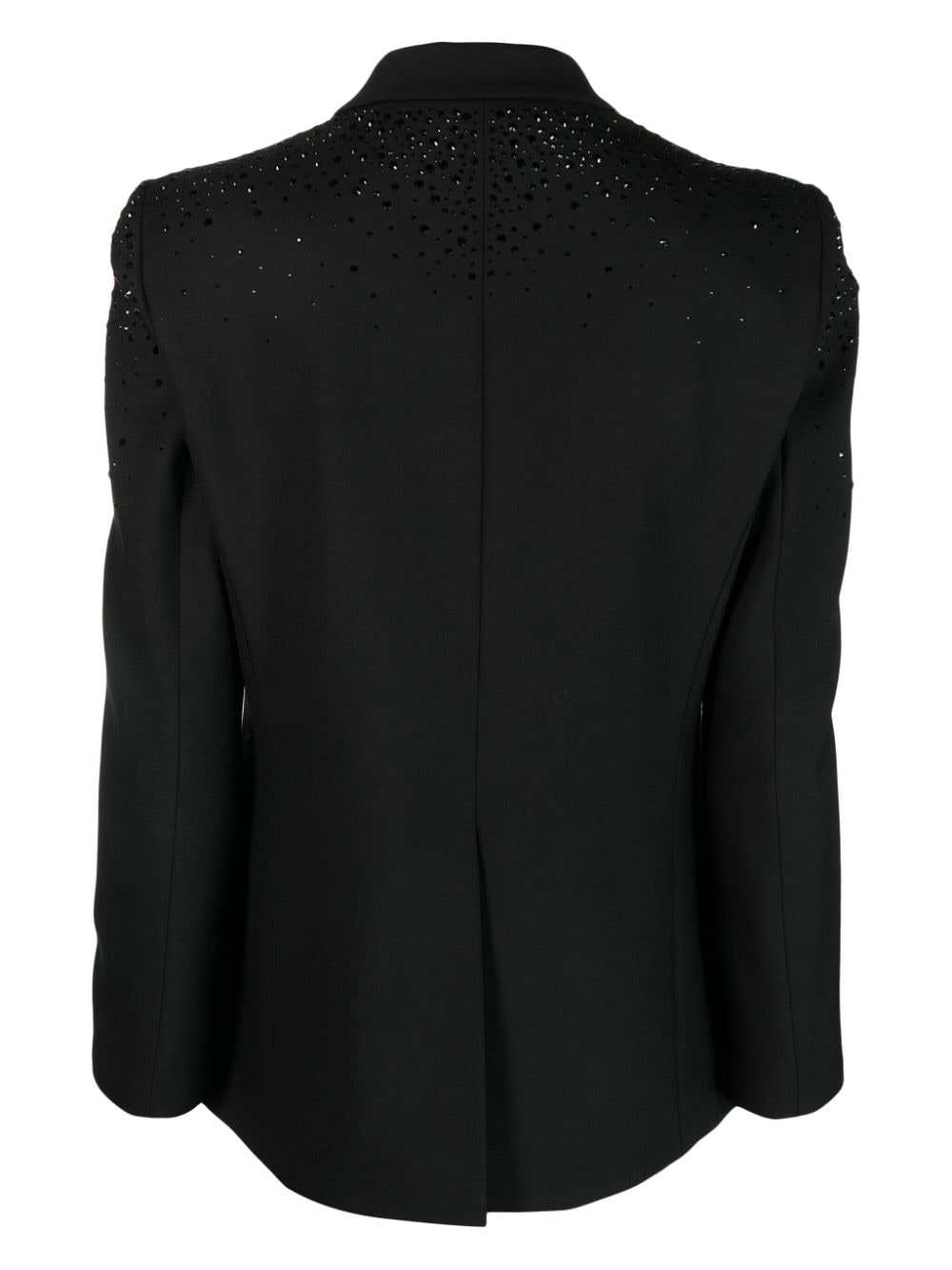Seventy crystal-embellished peak-lapels blazer - Zwart