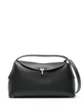 TOTEME T-Lock leather shoulder bag - Black