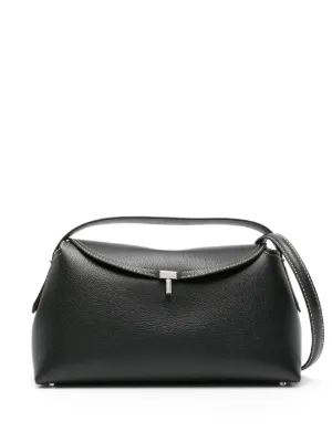 TOTEME Tロック レザートップハンドル | ブラック | FARFETCH JP