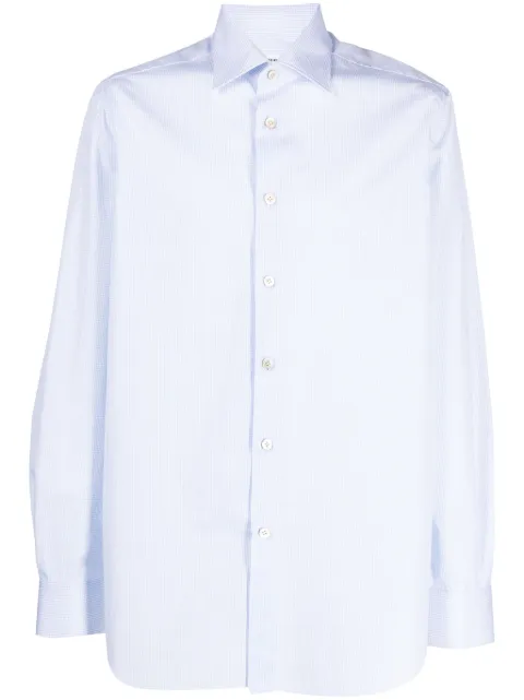 Kiton camisa con rayas estampadas