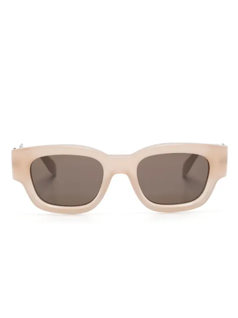 Palm Angels Eyewear lentes del sol con armazón cuadrada y placa del logo