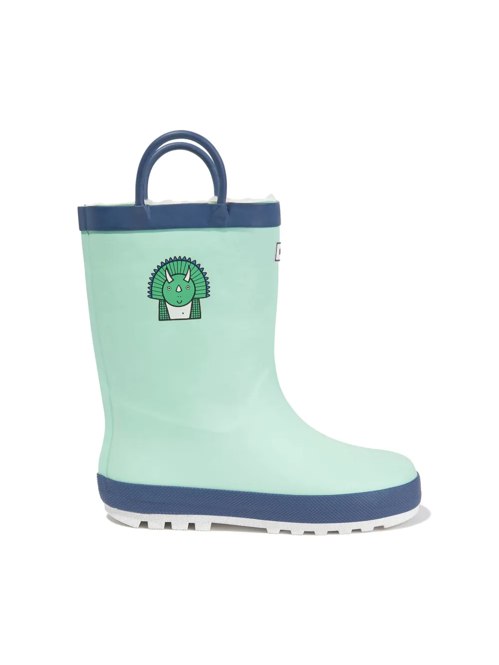 Roarsome Spike The Dinosaur waterproof calf-length boots | Green | Image 1