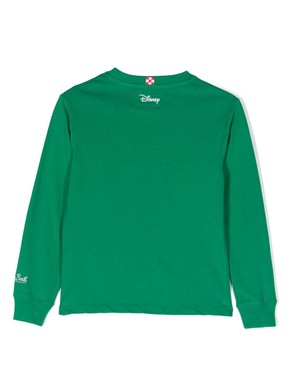 Shop Mc2 Saint Barth Mickey Minnie Kissmas-print Cotton T-shirt In Green