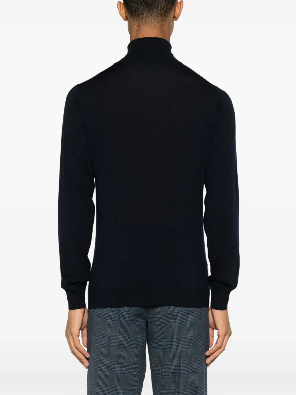Piacenza Cashmere fine-knit wool jumper Blauw