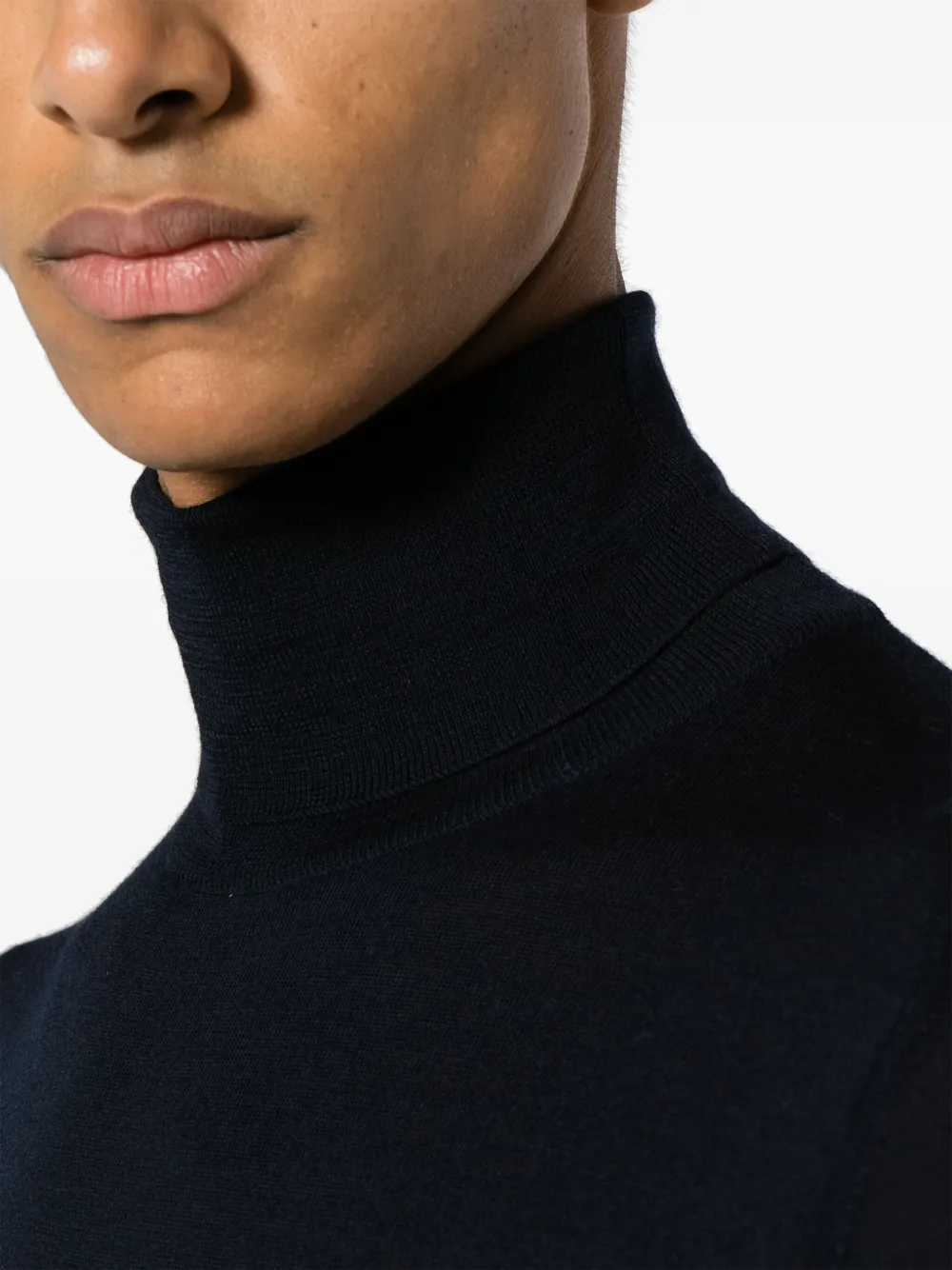 Piacenza Cashmere fine-knit wool jumper Blauw