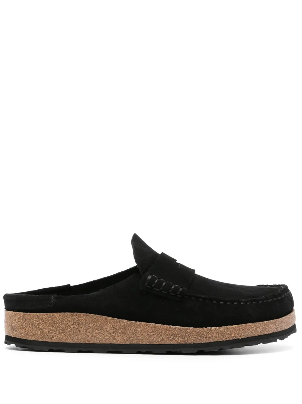 Birkenstock Naples suede slippers Black