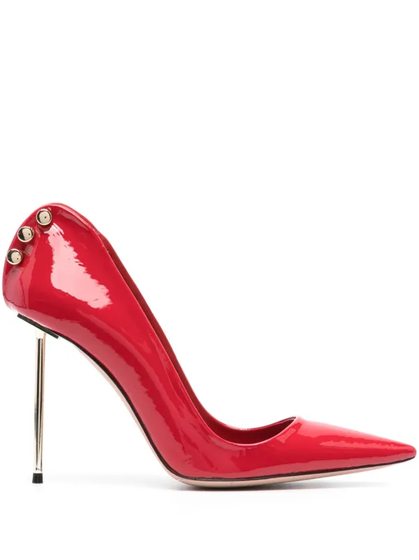 HARDOT Supreme Ass Metallic-heel 101mm patent-finish Pumps