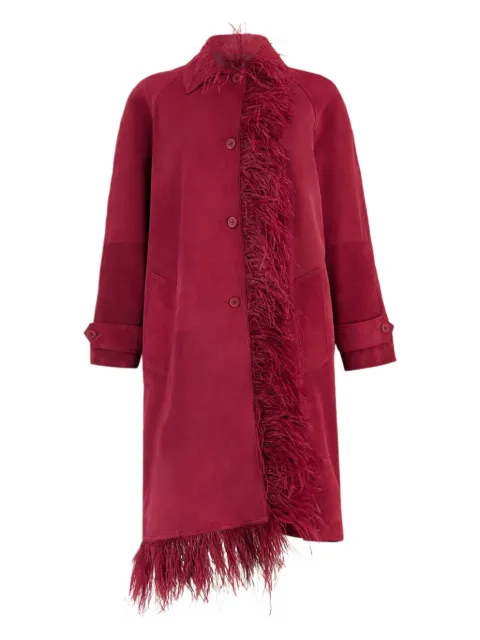 PAULA suede trench coat