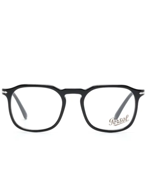 Persol PO3337V logo-engraved round-frame glasses