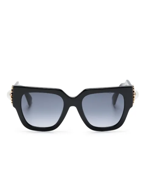 Moschino Eyewear lentes de sol con armazón cuadrada y aplique del logo