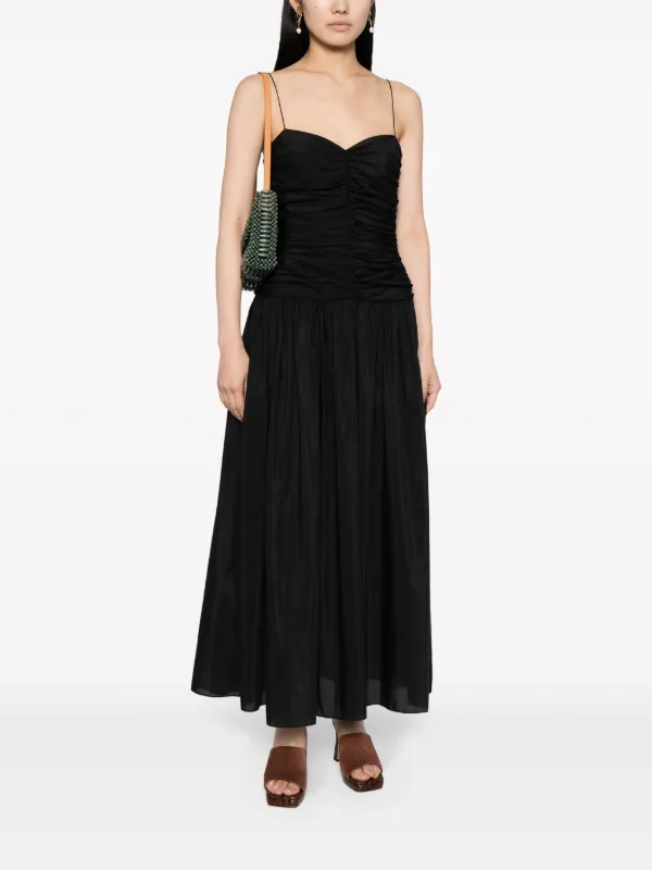 Matteau-Gathered Drop Waist Dress Dresses Black-Dresses Matteau-Gathered Drop Waist Dress Dresses Black-Dresses