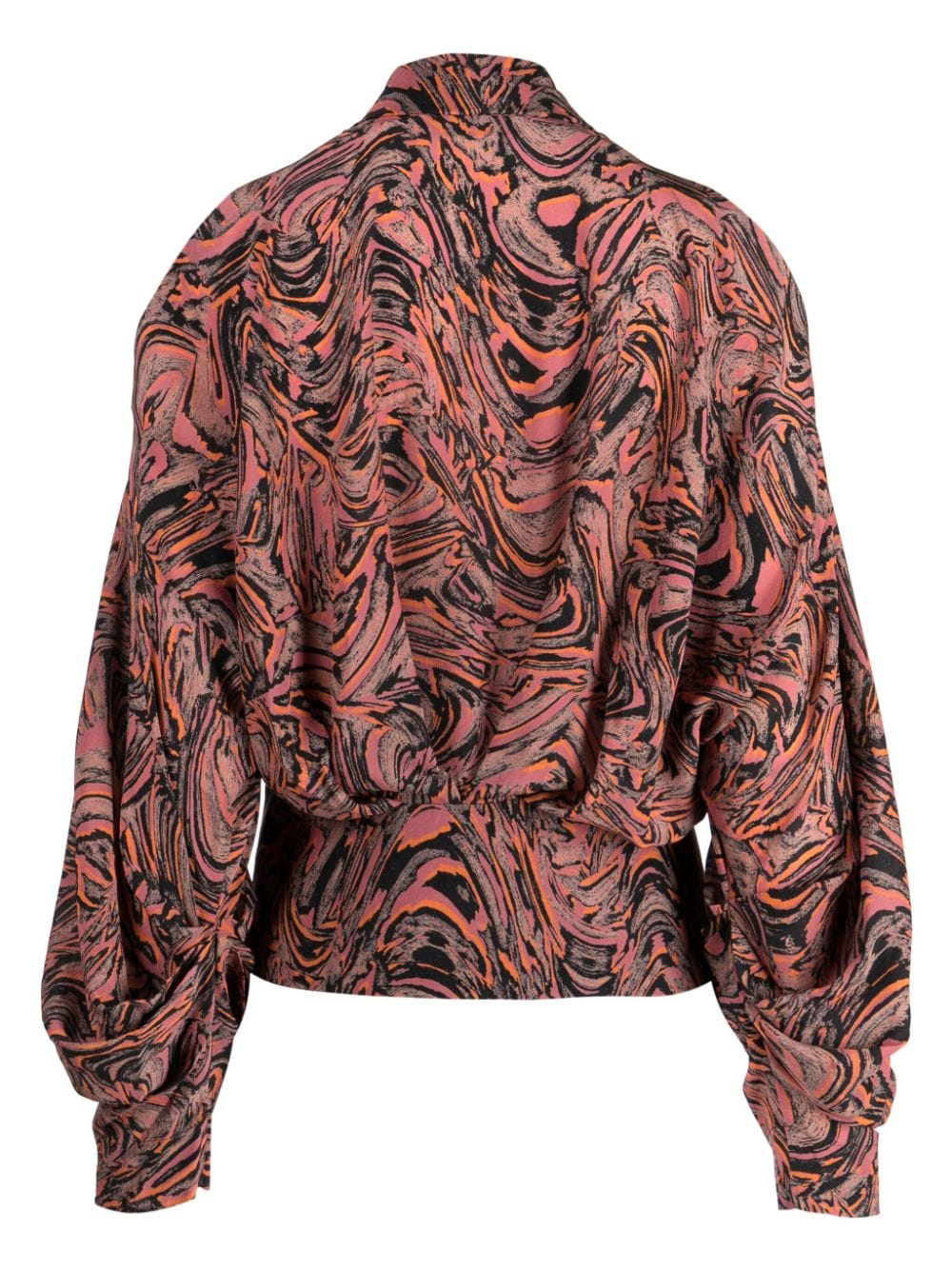 IRO Felice abstract-pattern silk blouse - Veelkleurig