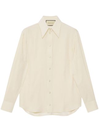 Gucci silk cheap dress shirt