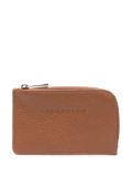 Longchamp Le Foulonné leather cardholder - Brown